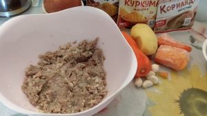 Овощные, но с мясом котлеты.