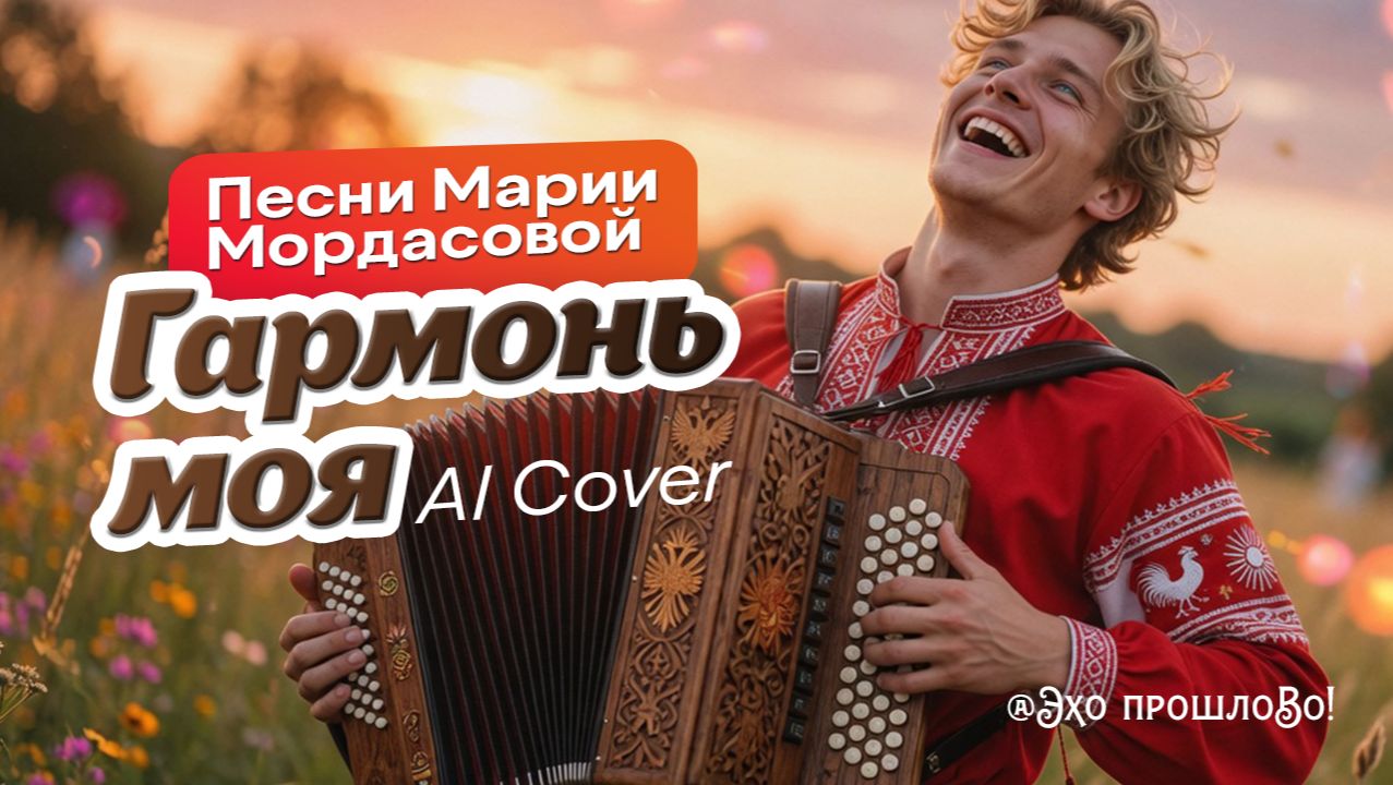 Гармонь моя, гармоночки (AI Кавер)  на стихи  Марии Мордасовой