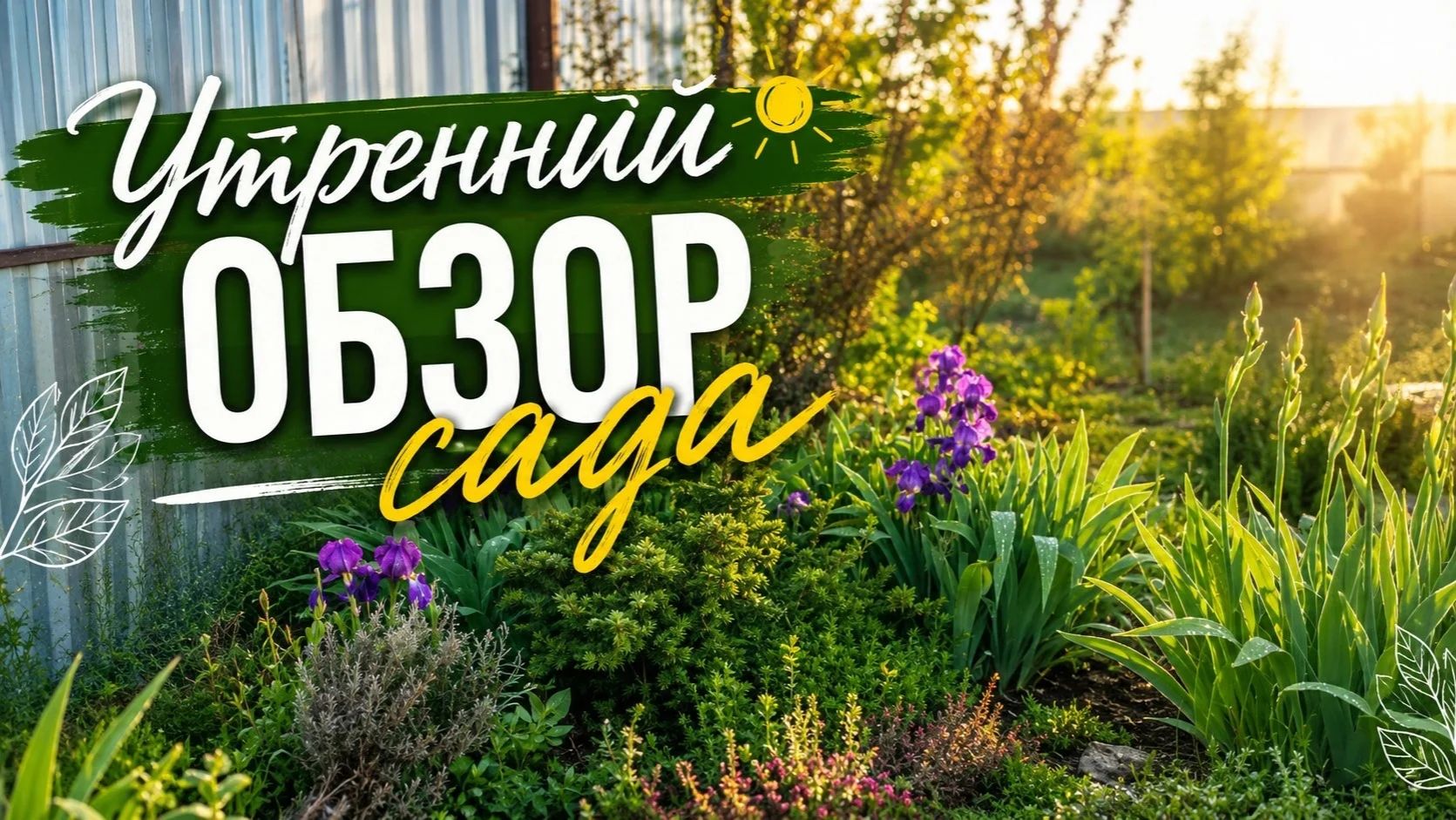 Утренний обзор сада