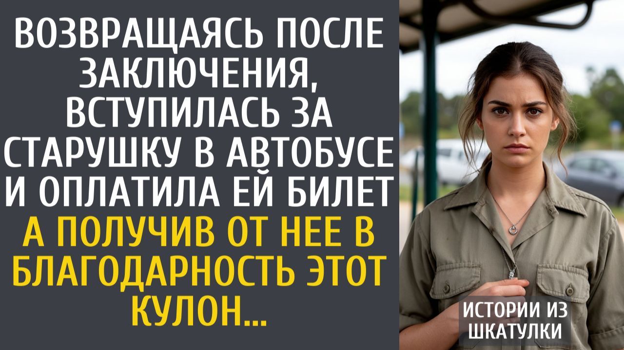Истории из жизни Возвращаясь по УДО, вступилась за старушку в автобусе и оплатила ей билет… смотреть онлайн