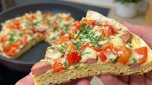 ЛАВАШ вкуснее, чем пицца! Просто нарежьте Лаваш и добавьте 4 яйца! Простой рецепт Завтрака!