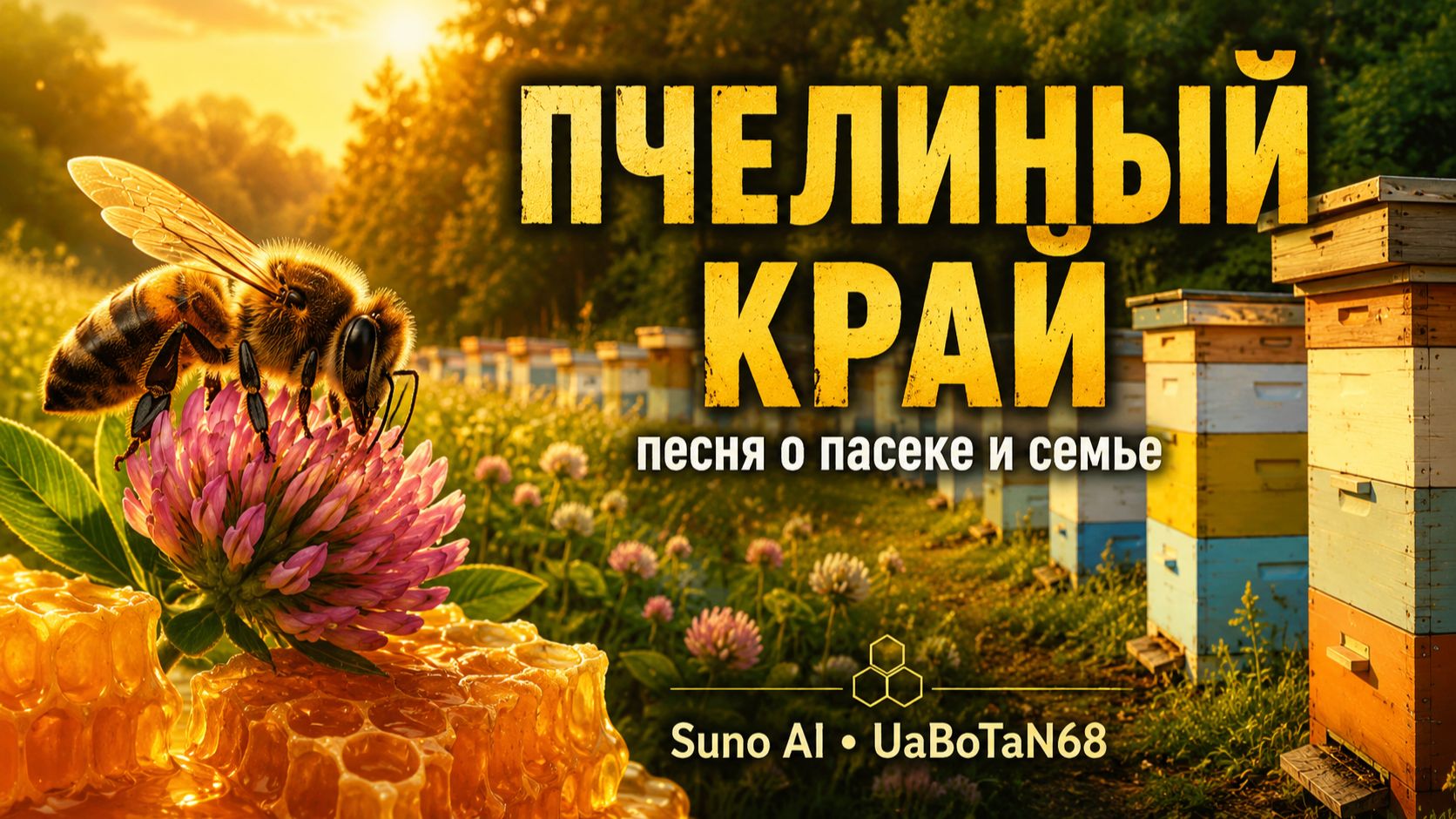 Пчелиный край — анимационный клип о пчёлах, мёде и семейной пасеке смотреть онлайн