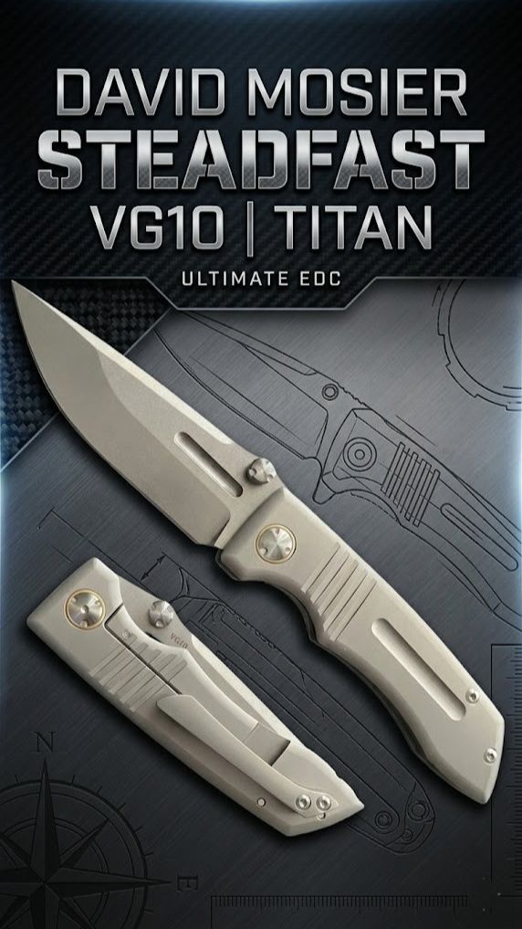 Нож David Mosier Steadfast, VG10, Titan