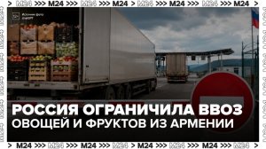 Россельхознадзор заявил о проблемах с ввозом овощей и фруктов из Армении - Москва 24
