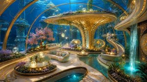 Futuristic Underwater City 2100 ｜ Peaceful Sci-Fi Ambient Music for Sleep, Relaxation & Focus