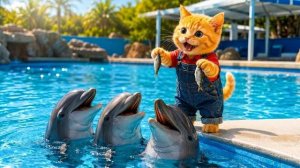 Котенок Джинджер Ухаживает за дельфинами, тайно зарабатывая деньги на покупку проездных билетов