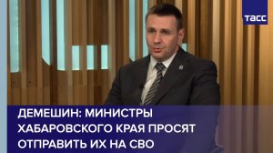 Демешин: министры Хабаровского края просят отправить их на СВО