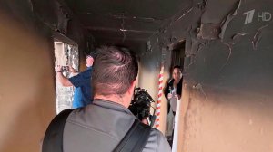МИД РФ организовал поездку иностранных журналистов к общежитию колледжа в Старобельске.