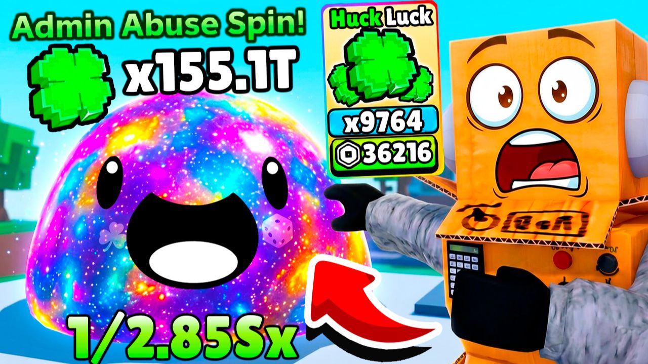 Я СЛОМАЛ АДМИН АБЬЮЗ! ЧИТЕРСКАЯ УДАЧА в Roblox Slime RNG