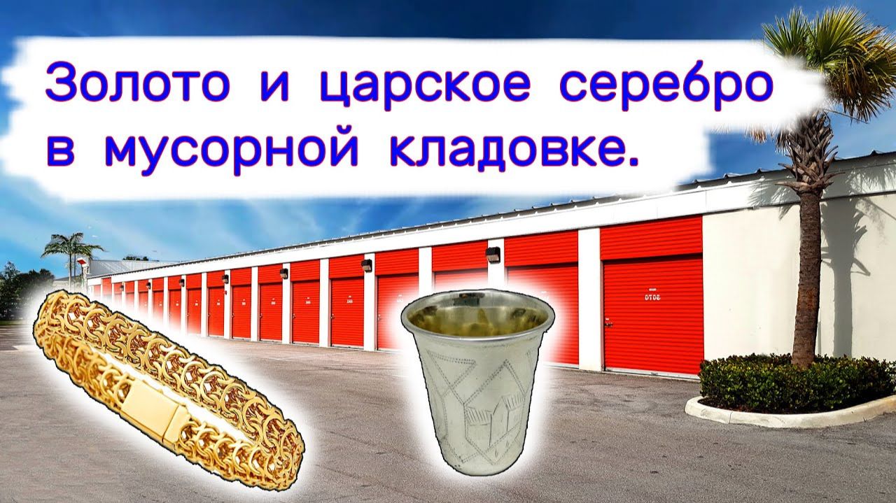 АУКЦИОН КОНТЕЙНЕРОВ В США - Золото и царское серебро в мусорной кладовке. Выпуск 357