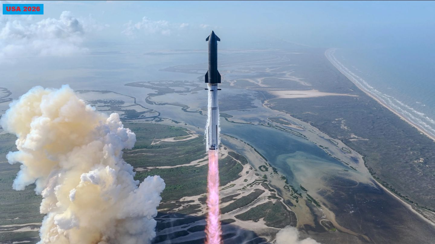 Первый запуск Starship V3, самой мощной ракеты в мире. смотреть онлайн