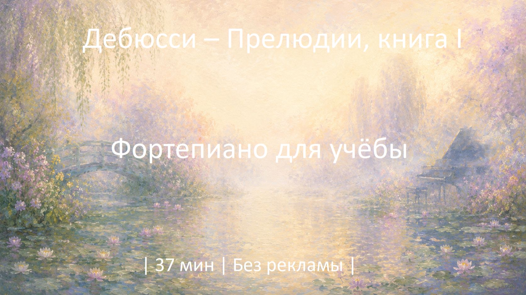 Дебюсси – Прелюдии, книга I | 37 мин | Без рекламы | Фортепиано для учёбы