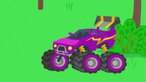 «Грузовик-монстр застрял в пещере! 😱🏁 - Полицейская машина в поисках сокровищ» Мультфильм