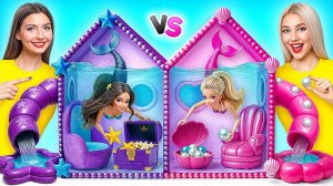 Домики Одного Цвета Челлендж Барби vs Братц Русалки # Сумасшедший Челлендж от Multi DO Girls