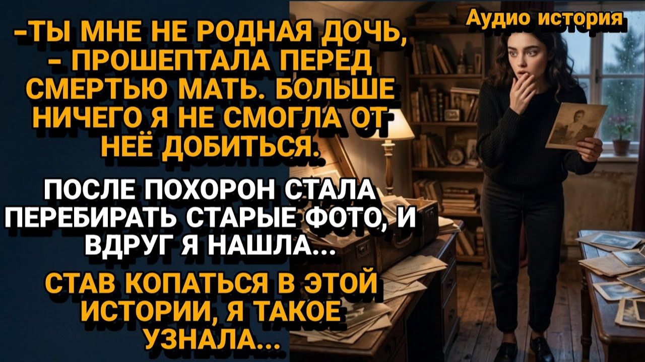 Истории из жизни|Нашла старое фото после ПОХОРОН|Аудиорассказы|Аудиокниги слушать|Реальные истории
