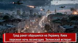 Град ракет обрушился на Украину. Киев пережил ночь возмездия. Зеленский истерит