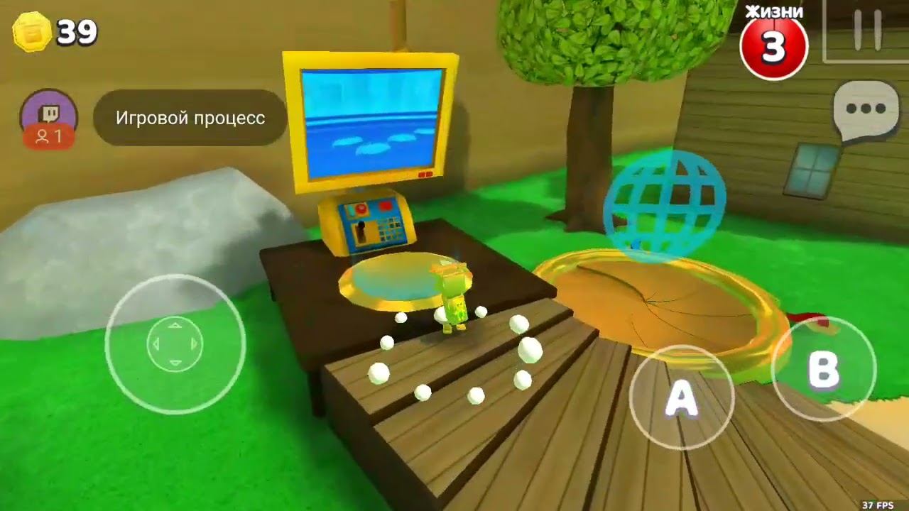 Malai & Papa играют в Super Bear Adventure приключения Maliki