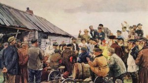 Собрание в колхозе
