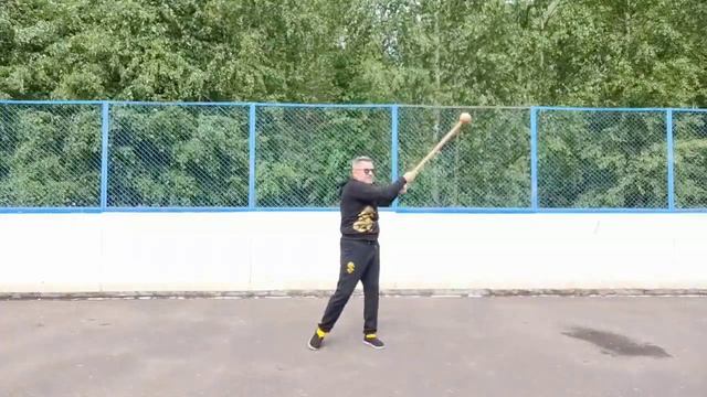 Разминка с деревянным колокольчиком для фитнеса