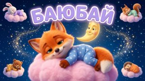 🦊 Колыбельная Баю-бай с Рыжиком | Мультик перед сном для малышей 🌙