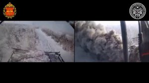 НРТК «Курьер» с модулем «Адис» выполняет дистанционную  постановку дымовой завесы параллельно пути д