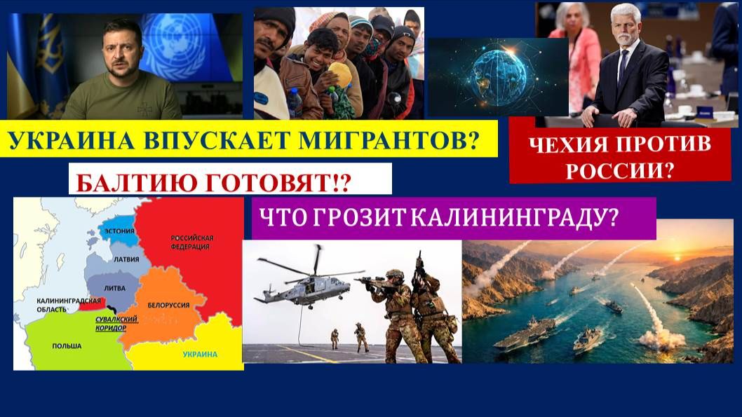 ЗАЧЕМ ПОДОГРЕВАЮТ БАЛТИКУ? КАЛИНИНГРАД В ОПАСНОСТИ. УКРАИНА И МИГРАНТЫ.  ТАРО-ПРОГНОЗ