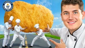 Я приготовил самый большой куриный наггетс в мире