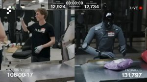 Человекоподобные роботы Figure 03 в Сан-Хосе непрерывно сортируют посылки в прямом эфире
