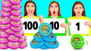 100 Слоев Еды Челлендж # Mukbang от TeenTeam Challenge
