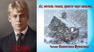 С. Есенин «Ах, метель такая, просто черт возьми...»  Читает Валентина Шумихина.