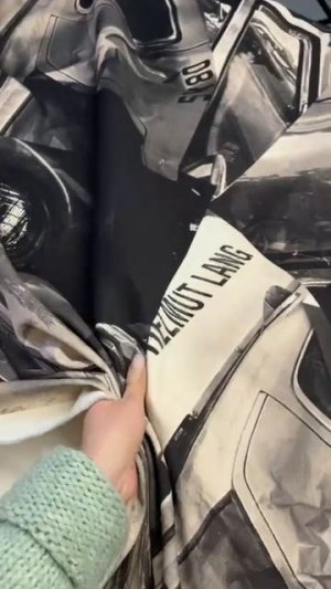 Плотный деним Helmut Lang коллекция 2024 года