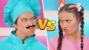 Кулинарный Челлендж 😍Мальчики VS Девочки   Съедобная Битва