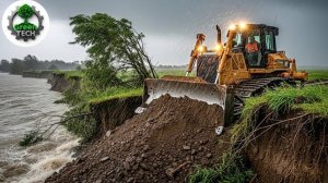 Потрясающие навыки управления бульдозерами и экскаваторами, водители профессионалы.