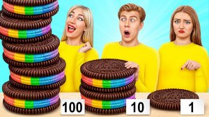 100 Слоев Еды Челлендж # Смешные Рецепты с Едой от Multi DO Joy
