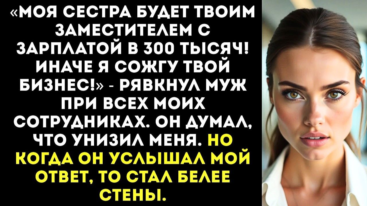 Моя сестра будет твоим замом! Плати ей 300 тысяч! | Истории из жизни | Женские истории |Аудиорассказ