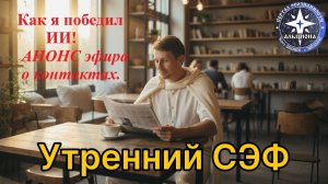 Я победил Искусственный Интелллект! Капитуляция ИИ. Утренний СЭФ - воскресный выпуск и анонс эфира!