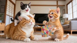 💖🐾 Специальный подарок Золотого котенка для мамы-кошки # Трогательная история