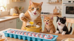 🌸🐾 От липких полов до сладких улыбок – День теплых конфет для мамы-кошки и ее котят 🍬💛