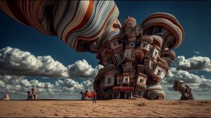 Surreal AI Music Video — Floating Desert _ Where Time Melts — Kathy Csaszar