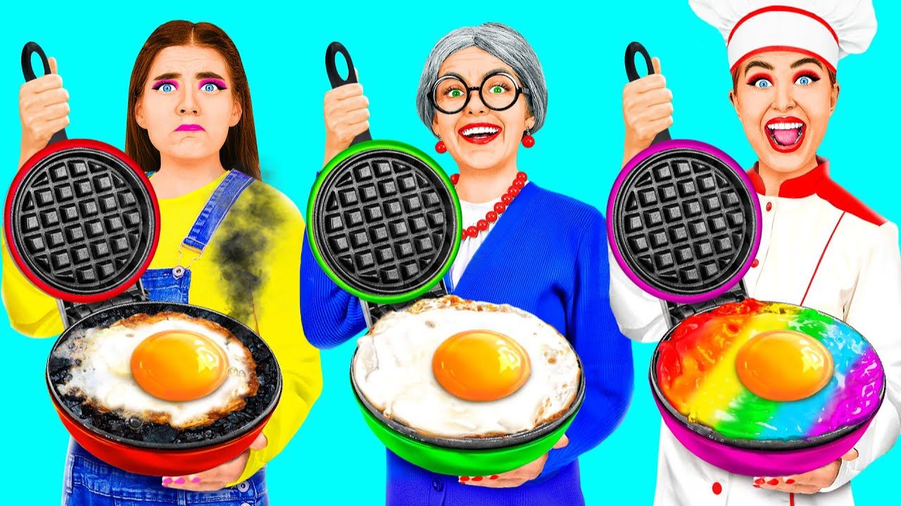 Кулинарный Челлендж# Я против Бабушки # Кулинарная битва с Секретными Гаджетами TeenTeam Challenge