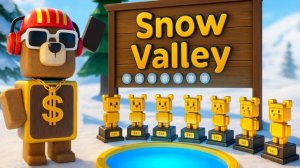 ВСЕ СЕКРЕТЫ СНЕЖНОЙ ДОЛИНЫ Super Bear Adventure/ Стикеры Битвы с Боссами