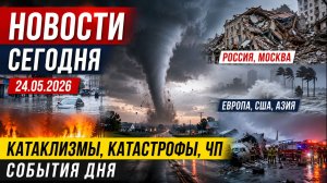 🔴 НОВОСТИ СЕГОДНЯ 24.05.2026: Катаклизмы, ЧП и Катастрофы | Россия, Европа, США, Азия