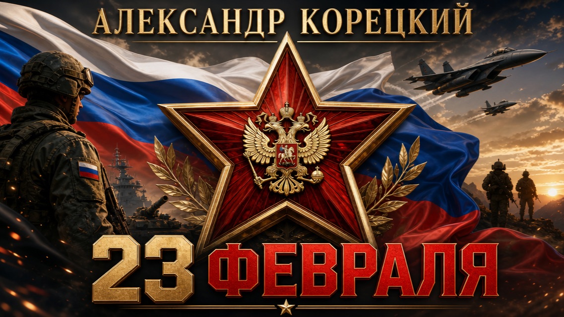 23 ФЕВРАЛЯ🇷🇺Александр Корецкий🇷🇺Песня в День Защитника РОССИИ!