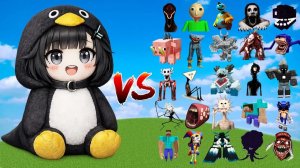 Guga Gaga Penguin против всех новых боссов Minecraft Битва мобов Minecraft
