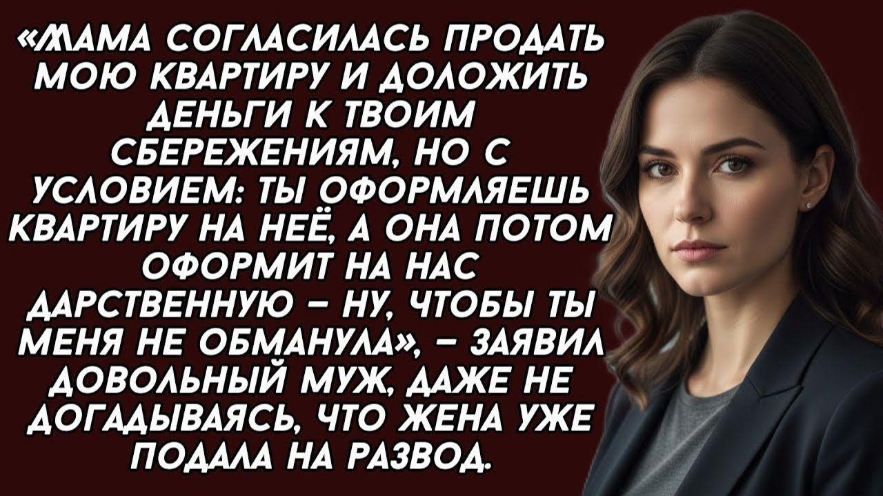 Истории из жизни|Ты берешь ипотеку, а квартиру оформляешь на мою маму|Аудиорассказы|Реальные истории