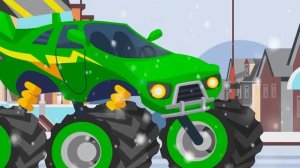 «Большой мусоровоз 🚛 убирает мусор в городе, друзья спасают машины»  Мультфильм