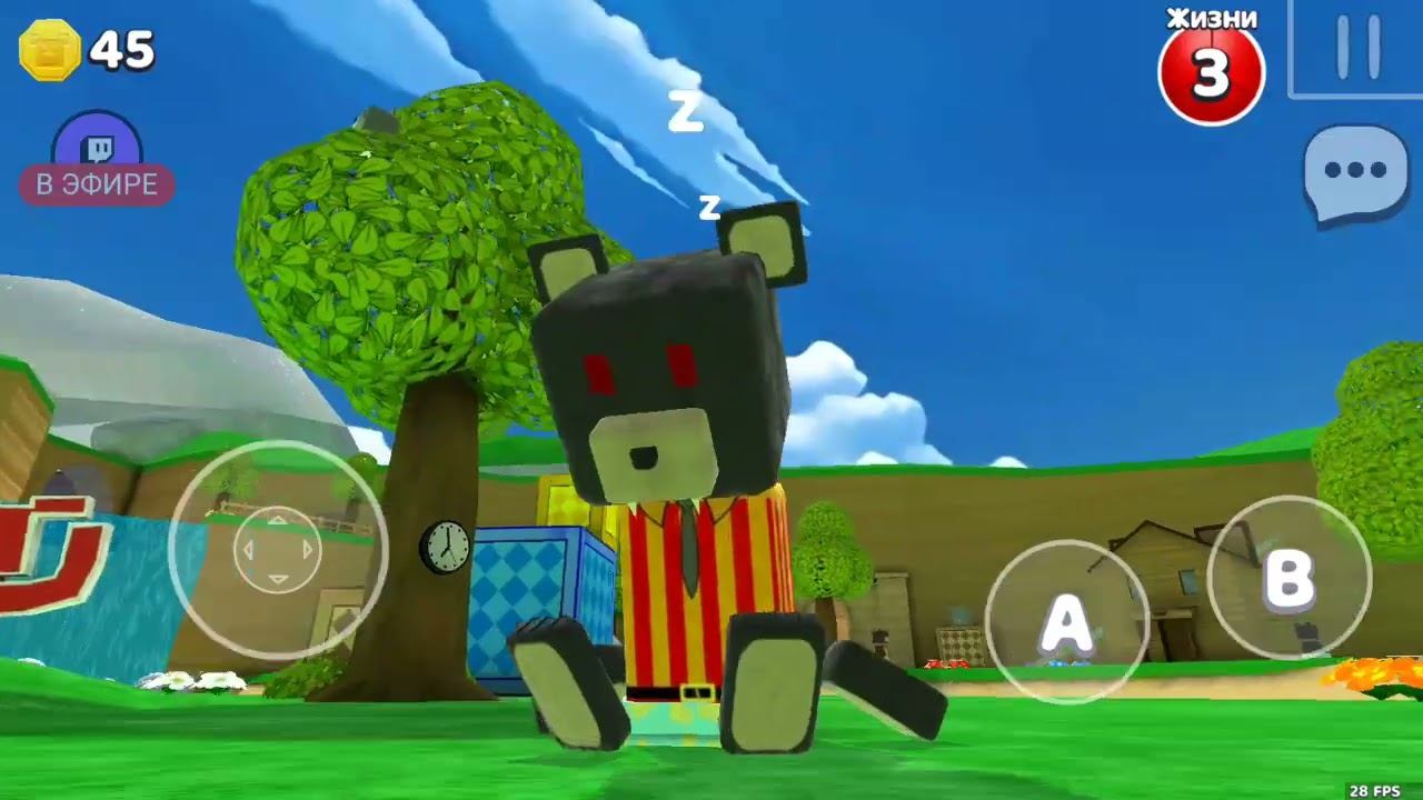 Malai & Papa играют в Super Bear Adventure приключения Maliki
