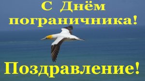 Поздравления с Днём пограничника!