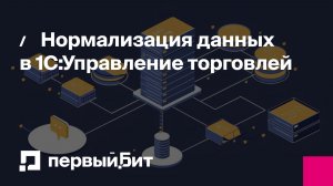 Нормализация данных в 1С:Управление торговлей — как перестать терять деньги на хаосе | Первый Бит