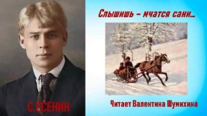 С. Есенин «Слышишь, мчатся сани...» Читает Валентина Шумихина.